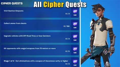Complete Cipher Quests Guide Fortnite Chapter Season Youtube