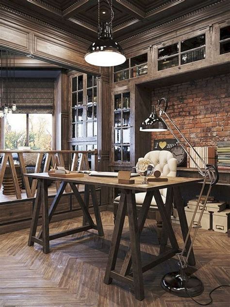 64 Modern Industrial Farmhouse Office Decorated Completely On The Cheap