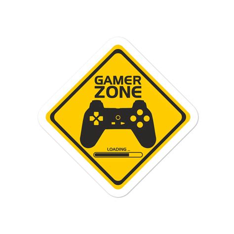 Gamer Zone Gaming Decal Vinyl Stickers Laptop Decal Car Truck Etsy