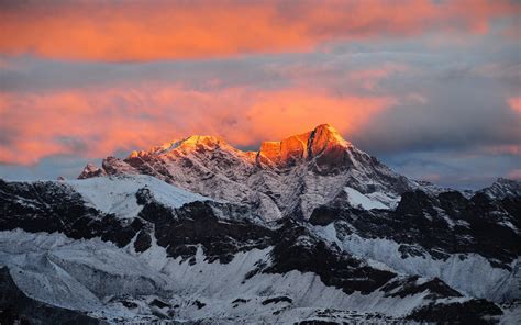 Mount Everest Mountains Sunset Artist Artwork Digital Art Hd 4k