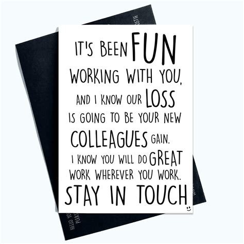 Buy Colleague Leaving Card Coworker Leaving Funny New Job Card Good