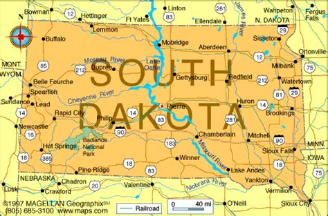 South Dakota Atlas Maps And Online Resources Infoplease