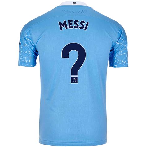 202021 Puma Lionel Messi Manchester City Home Authentic Jersey Soccerpro