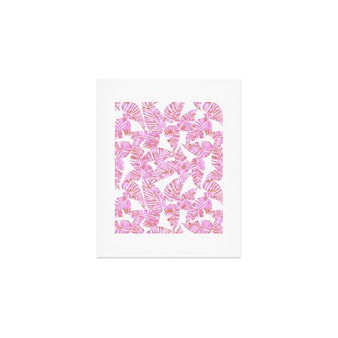 Lani Kai Leaf Pink Art Print Schatzi Brown