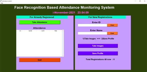 Attendance Monitoring With Face Recognition Using Python