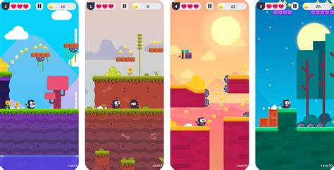 Super Rocky Run - Mobile Game on Behance in 2020 | Mobile game, Game design, Vector game