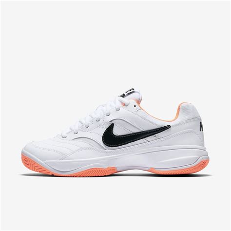Nike Womens Court Lite Tennis Shoes Whitebright Mango