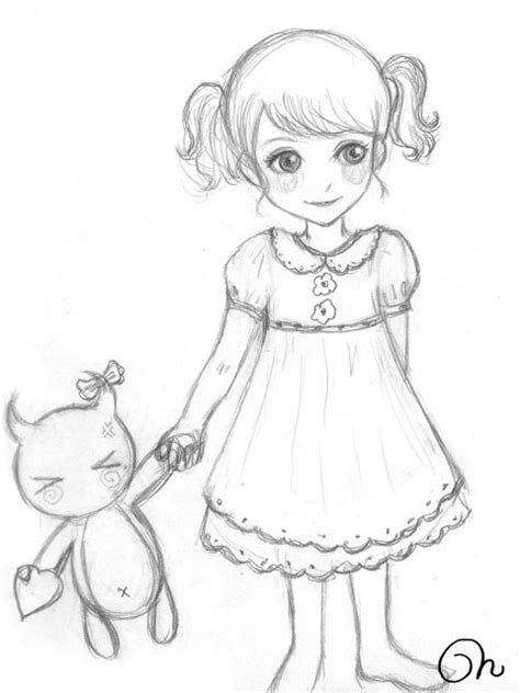 Discover all images by lua. Sketch Little Girl by CQcat.deviantart.com on @deviantART ...