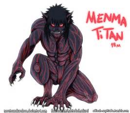 Anime, attack on titan, eren yeager, levi ackerman. Menma Uzumaki Titan Form by NarutoXSakuraLOVE on DeviantArt