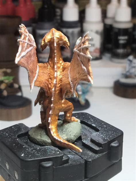 Bronze Dragon Wyrmling Rminiaturespainting