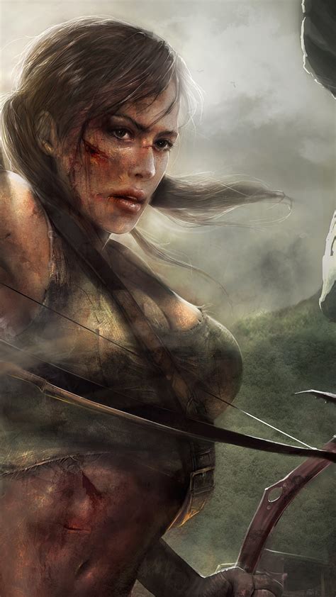 Lara Croft Tomb Raider Artwork, Full HD 2K Wallpaper