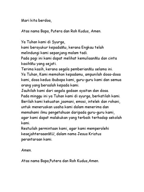 Sedangkan kehidupan yang kekal abadi. Doa Hari Guru a