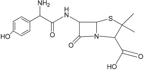 The Chemical Structure Of Amoxicillin Amx Download Scientific Diagram
