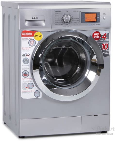 Invite you to check out the 25 top rated front this large front loader washing machine is stackable, so it may be complemented with a dryer. IFB 7 kg Fully Automatic Front Load Washing Machine Silver ...