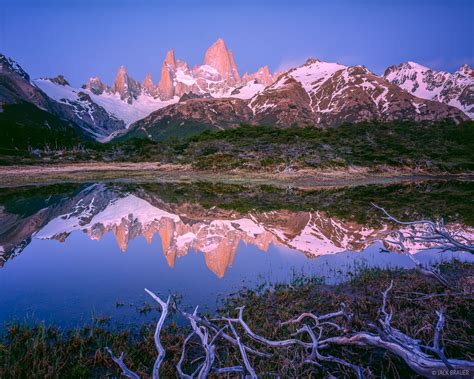 Monte Fitz Roy Reflection Patagonia Argentina Mountain Photography