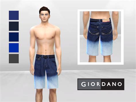 Henson Ombre Denim Short By Mclaynesims At Tsr Sims 4 Updates