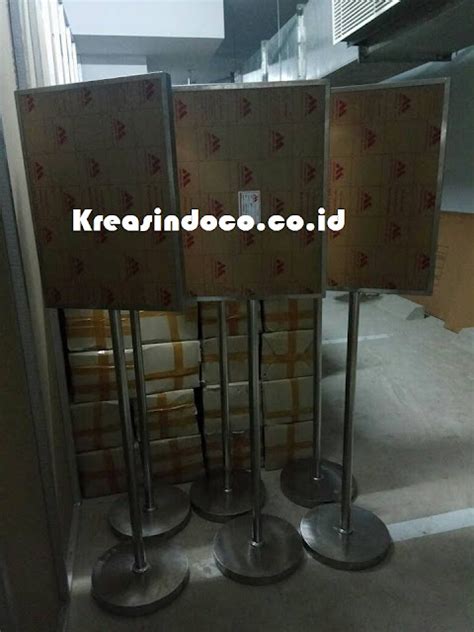 Tiang Standing Banner Pesanan Pt Trimuda Jakarta Pusat