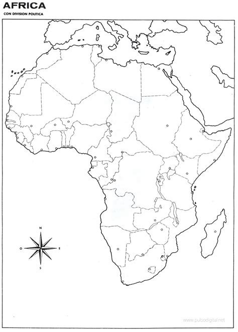 Mapa De Africa Con Nombres Y Division Politica Para I