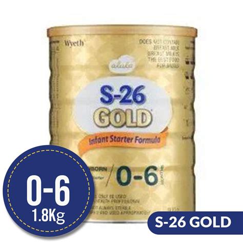 About 98% of these are milk powder. S-26 Gold Newborn Infant Starter Formula 1.8kg - Diaper World