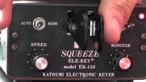 My New Katsumi Squeeze Ele Key Ek 150 Electronic Keyer Youtube
