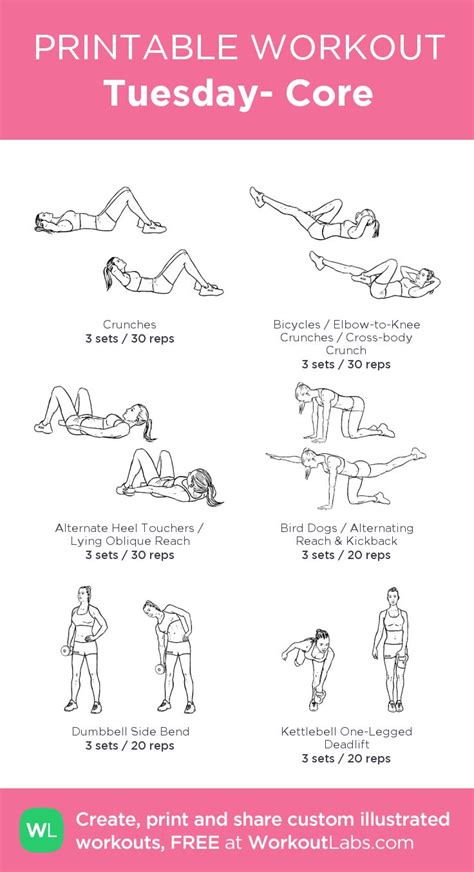 Tuesday Core Morning Workout Routine Workouts For Teens Quick