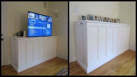 Why you not to try our list of simple diy project that will cost you under 100 bucks. DIY TV Lift Cabinet - DIY projects for everyone!