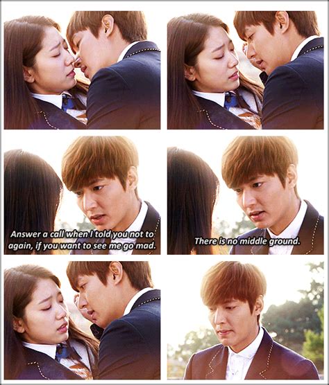 Davies confronts the danger that lay in wait. Lee Min Ho and Park Shin Hye ♡ #Kdrama - "HEIRS" / "THE ...