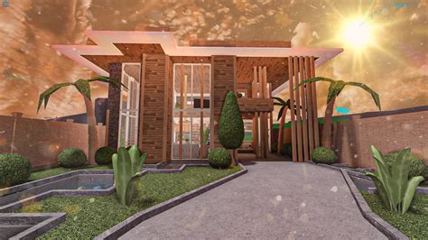 How to build my bloxburg roleplay house! Bloxburg: Roleplay Tropical House (80k) - YouTube
