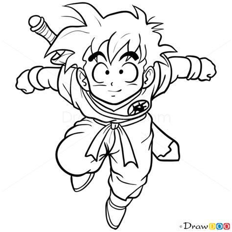 How To Draw Gohan From Dragon Ball Z With Easy Step B