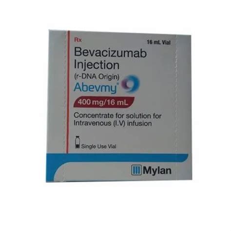 Bevacizumab Abevmy Injection 16 Ml Single Use Vial Mylan At Rs 24000
