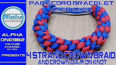 I love this style of paracord bracelet and is one of my new favorites! How to Make a 4 Strand Crown Sinnet Braid Paracord ...