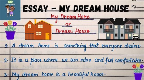 Essay On My Dream House In English My Dream House Lines In English My Dream House Essay