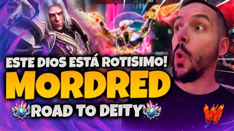 PROBANDO AL NUEVO DIOS MORDRED EN RANKED ROTISIMO Warchi Smite 2