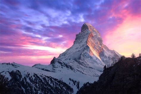 Matterhorn Sunset By Thechosenpesssimist On Deviantart Mountain