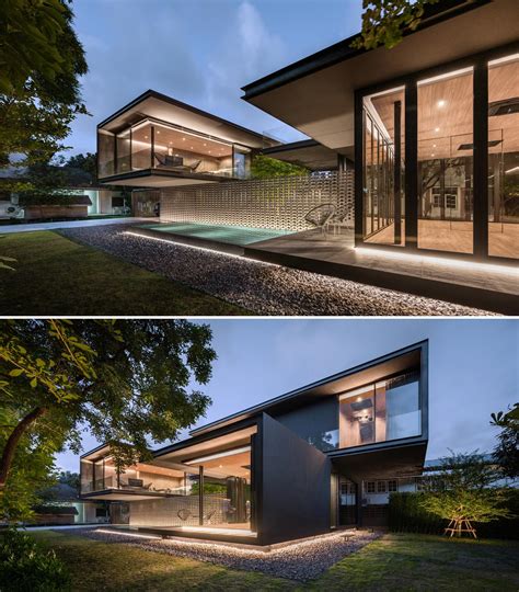 Lighting Is An Important Design Feature On This Modern House