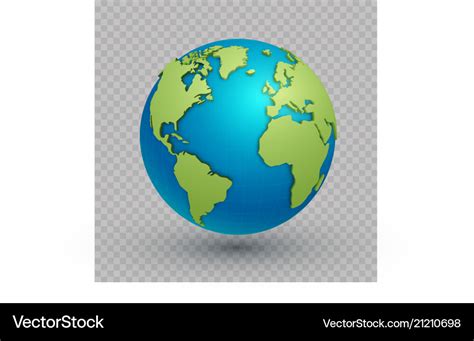 3d World Map Globe Royalty Free Vector Image Vectorstock