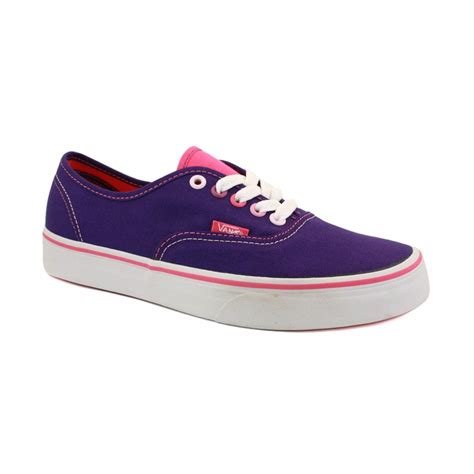 Vans is an american manufacturer of skateboarding shoes and related apparel, started in anaheim, california, and owned by vf corporation. Vans Multi Pop Authentic SCQ7MK Womens Laced Canvas ...