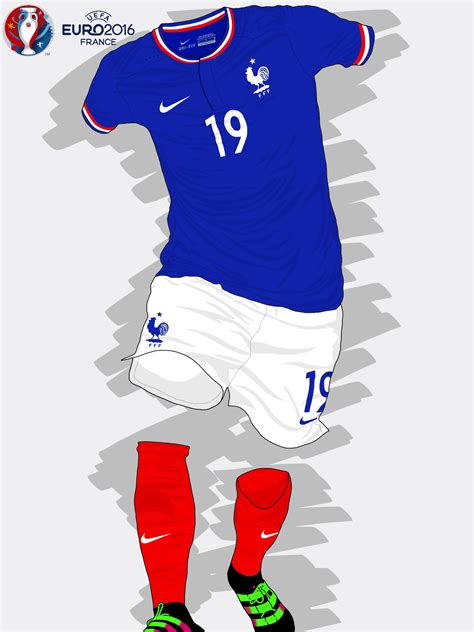 Uefa Euro 2016 France Home Kit