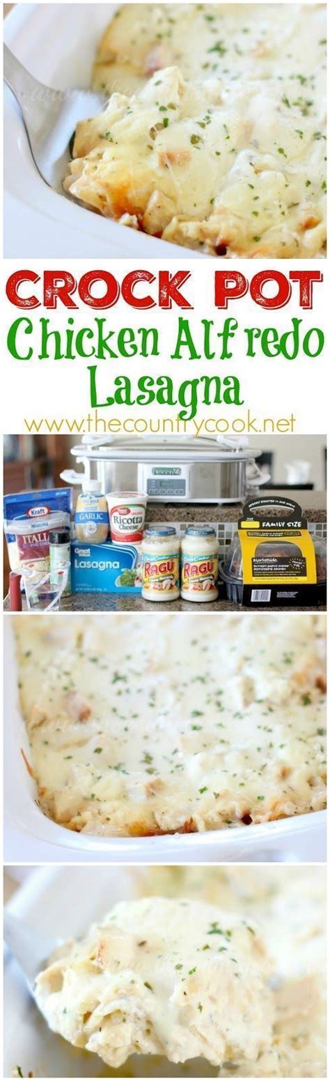 Crock Pot Chicken Alfredo Lasagna Recipe From The Country Cook