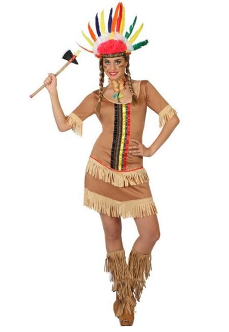 Costume Indiano Apache Da Donna Per 17 50