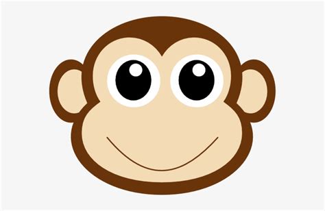 Monkey 1 Clip Art At Clker Monkey Face Clipart 600x491 Png Download