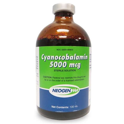 Cyanocobalamin Vitamin B12 5000 Mcgml 100 Ml Allivet