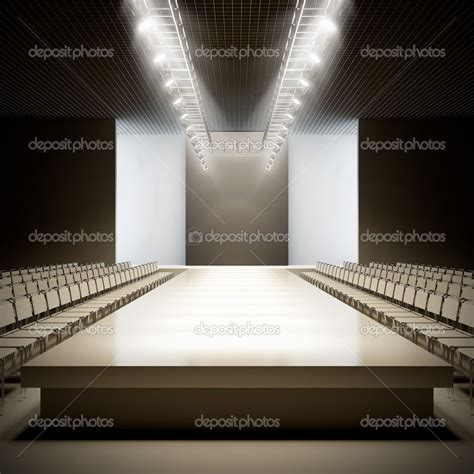 Fashion Empty Runway Iluminación En La Arquitectura Iconos De Moda