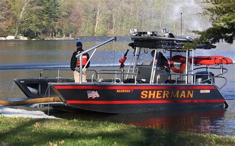 Sherman Volunteer Fire Departments Newest Response Boat Enters Service