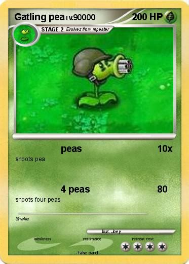 Pokémon Gatling Pea 16 16 Peas My Pokemon Card
