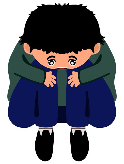 Free Sad Boy Crying Cartoon Character 22390447 Png With Transparent