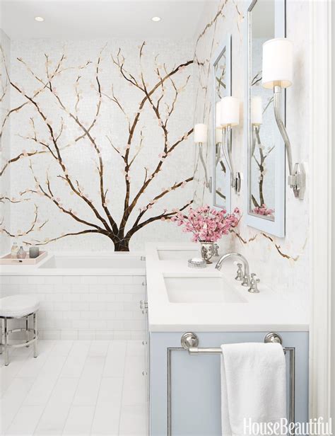Mural Bathroom Cherry Blossom Tile Mural