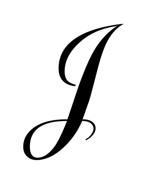 The Letter J In Cursive Printable Poster Letter J In Cursive Free My