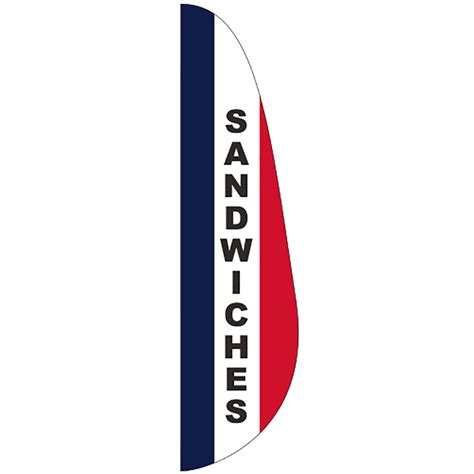 Fef 3x15 Sw Sandwiches 3′ X 15′ Message Feather Flag Hanover Flag Company