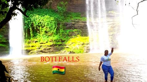 The Famous Twin Waterfall In Ghana🇬🇭a Trip To Boti Fallsancient Cave